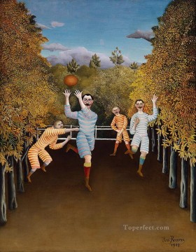 サッカー選手 アンリ・ルソー ポスト印象派 素朴な原始主義 Oil Paintings